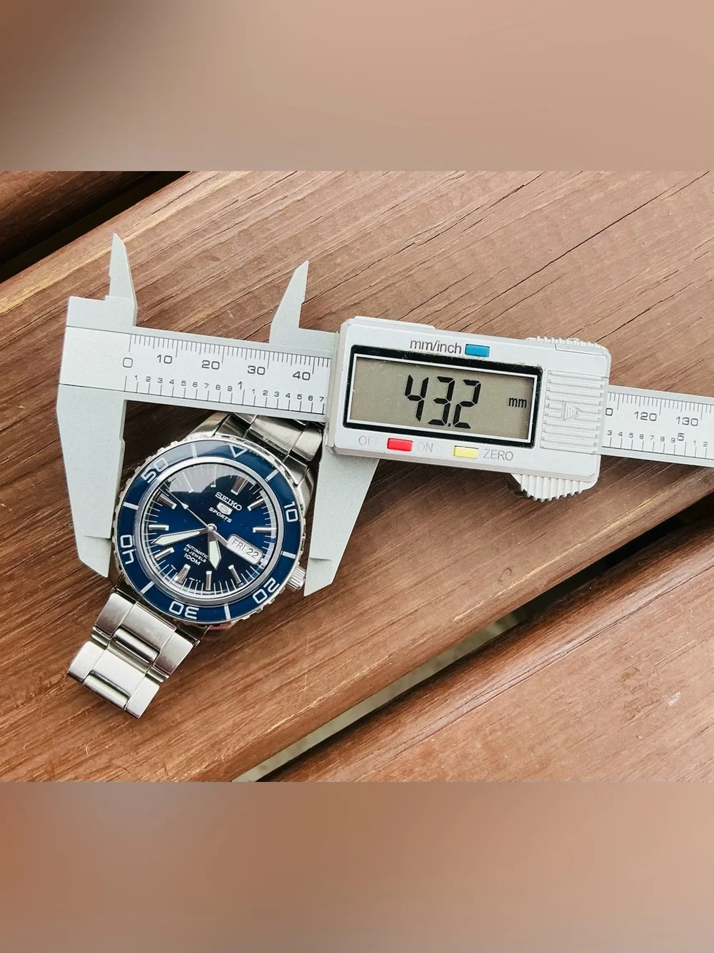 Seiko 5 Sports Men's Blue Stainless Steel Automatic Watch🔥🔥